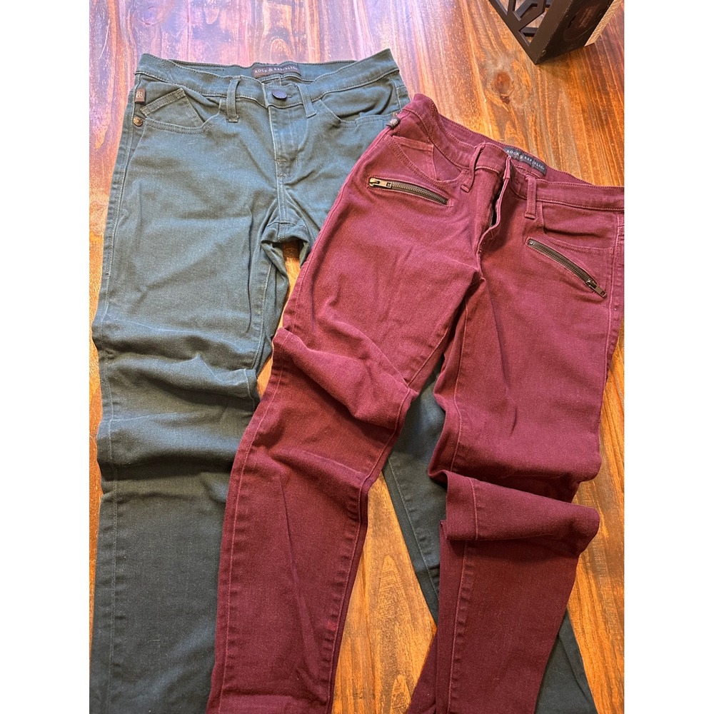Rock‎ Republic Jean Bundle Berlin & Kasmiere Burgundy & Green Size 8M